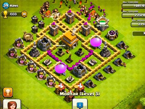 town hall level 6 bases.